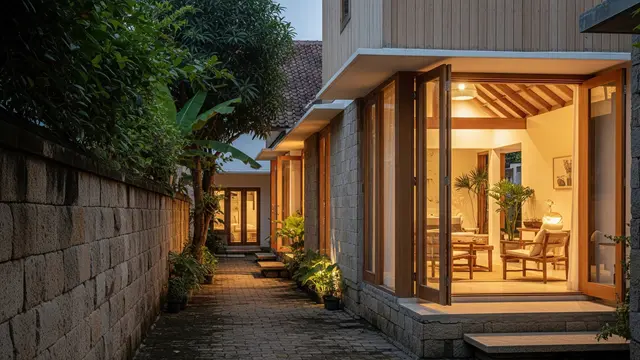 Desain Ala Jepang yang Membuat Rumah di Gang Sempit Terlihat Premium/Gemini AI