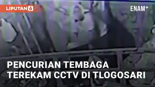 VIDEO: Detik-detik Pencurian Tembaga Terekam CCTV di Nogososro Tlogosari