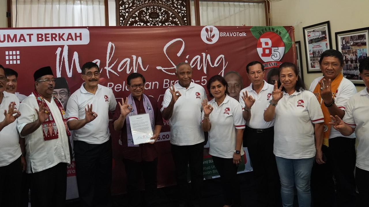 Relawan Bentukan LBP Deklarasikan Dukungan ke Pramono-Rano
