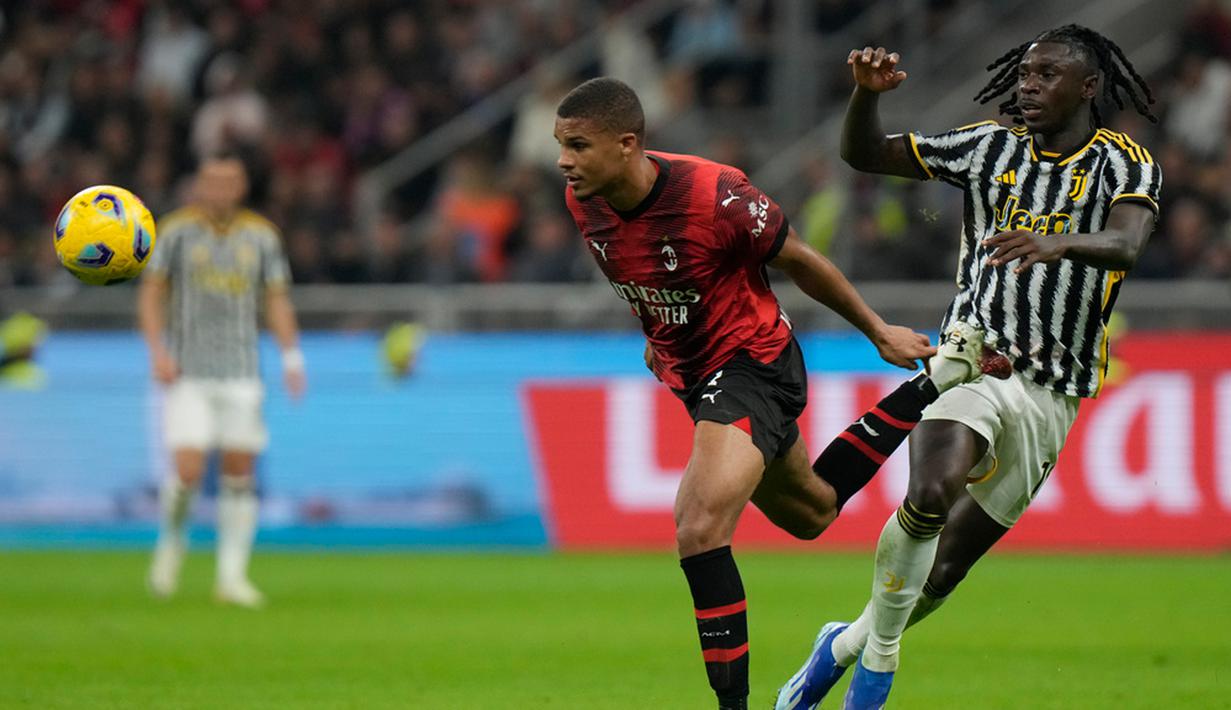 Dengan kemenangan ini, Juventus masih tetap di peringkat tiga klasemen sementara dengan 20 poin dari sembilan laga. Sedangkan, AC Milan tetap di posisi dua dengan koleksi 21 angka. (AP Photo/Luca Bruno)