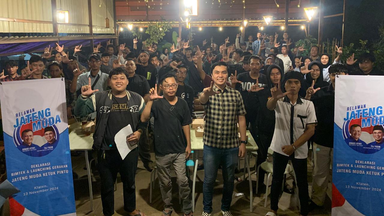 Gerakan Ketuk Pintu, Kumpulkan Dukungan Pemuda Jateng buat Paslon Ahmad Lutfi-Taj Yasin