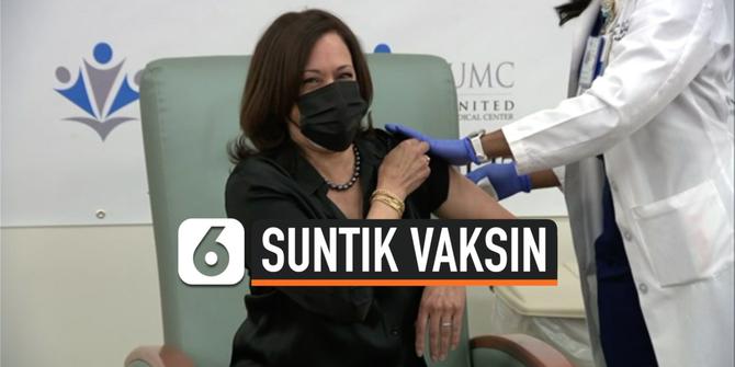 VIDEO: Kamala Harris dan Suami disuntik Vaksin Moderna Covid-19