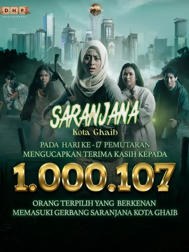 Film Saranjana Kota Ghaib tembus 1 juta penonton. (Foto: Dok. Instagram @darihatifilms)