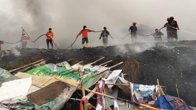 Kronologi Kebakaran TPA Cikundul Sukabumi