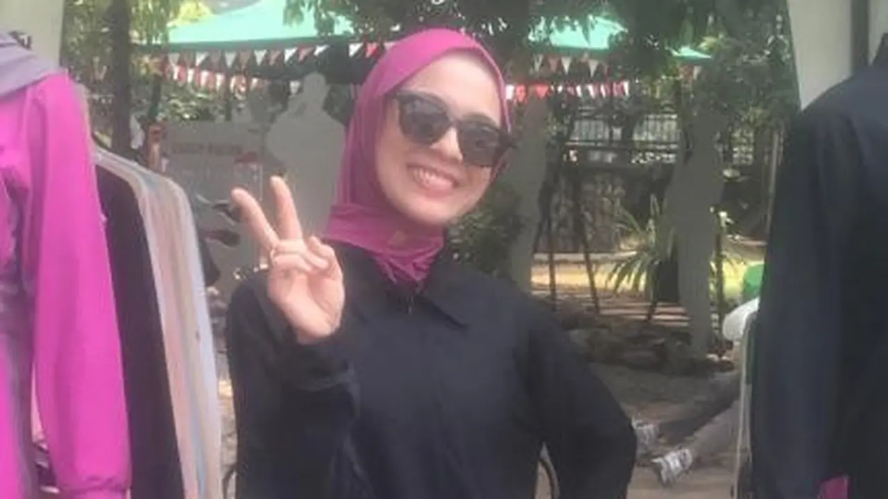 Nycta Gina bergaya saat olahraga (Istimewa)