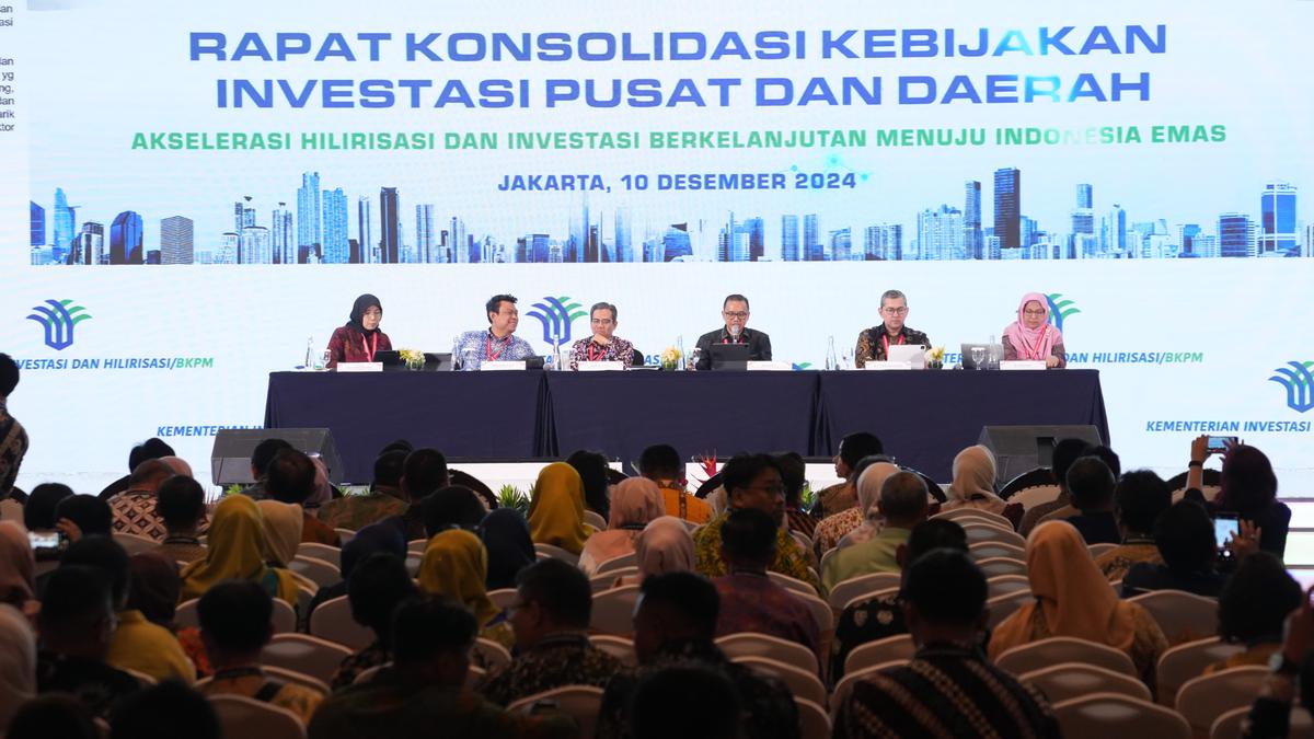 Akselerasi Hilirisasi dan Investasi Jadi Fokus Utama dalam Rapat Konsolidasi Kebijakan Investasi Pusat dan Daerah BKPM