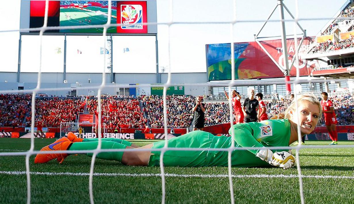 Erin Nayler saat memperkuat Selandia Baru di Piala Dunia Wanita 2015. (AFP)