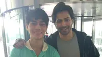 Bikin Iri, Satria Mulia Bertemu Pemeran Film Sanju dan Varun Dhawan