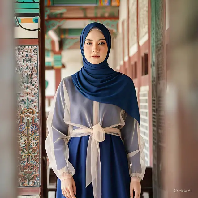 Turtleneck Dress dan Blouse Transparan Layering: Elegan dan Mewah