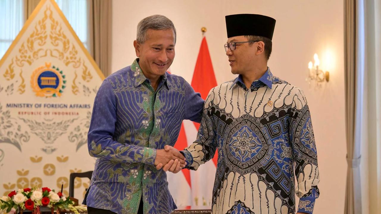 FOTO: Menlu Sugiono dan Menlu  Vivian Perkuat Kerja Sama Indonesia Singapura