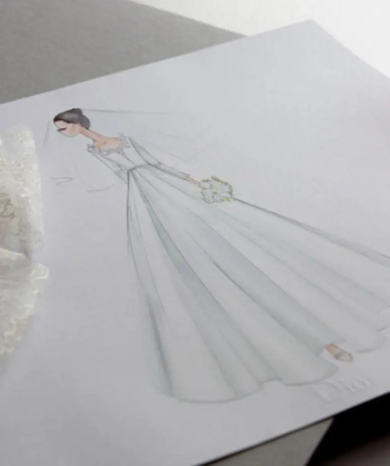 Rancangan gaun pernikahan Song Hye Kyo (Naver)
