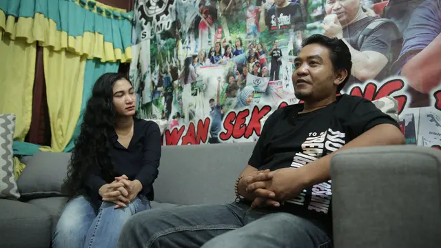 Bapak Hariyanto, pimpinan Serikat Buruh Migran Indonesia (SBMI) saat ditemui di kantornya, Tebet Jakarta Selatan (Liputan6.com / Zulfikar Abubakar)