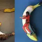 Stephan Brusche menggunakan pisang sebagai media untuk berkarya. Sumber: Instagram/isteef