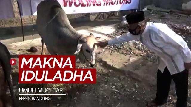 Berita video Komisaris PT Persib Bandung Bermartabat, Umuh Muchtar, memiliki makna spesial berkurban di Iduladha saat pandemi COVID-19.