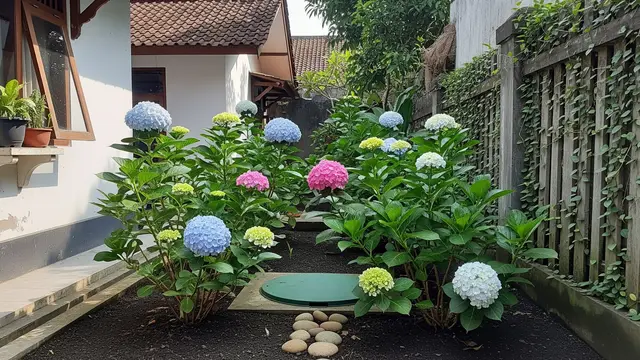 Ilustrasi Hydrangea/Gemini AI