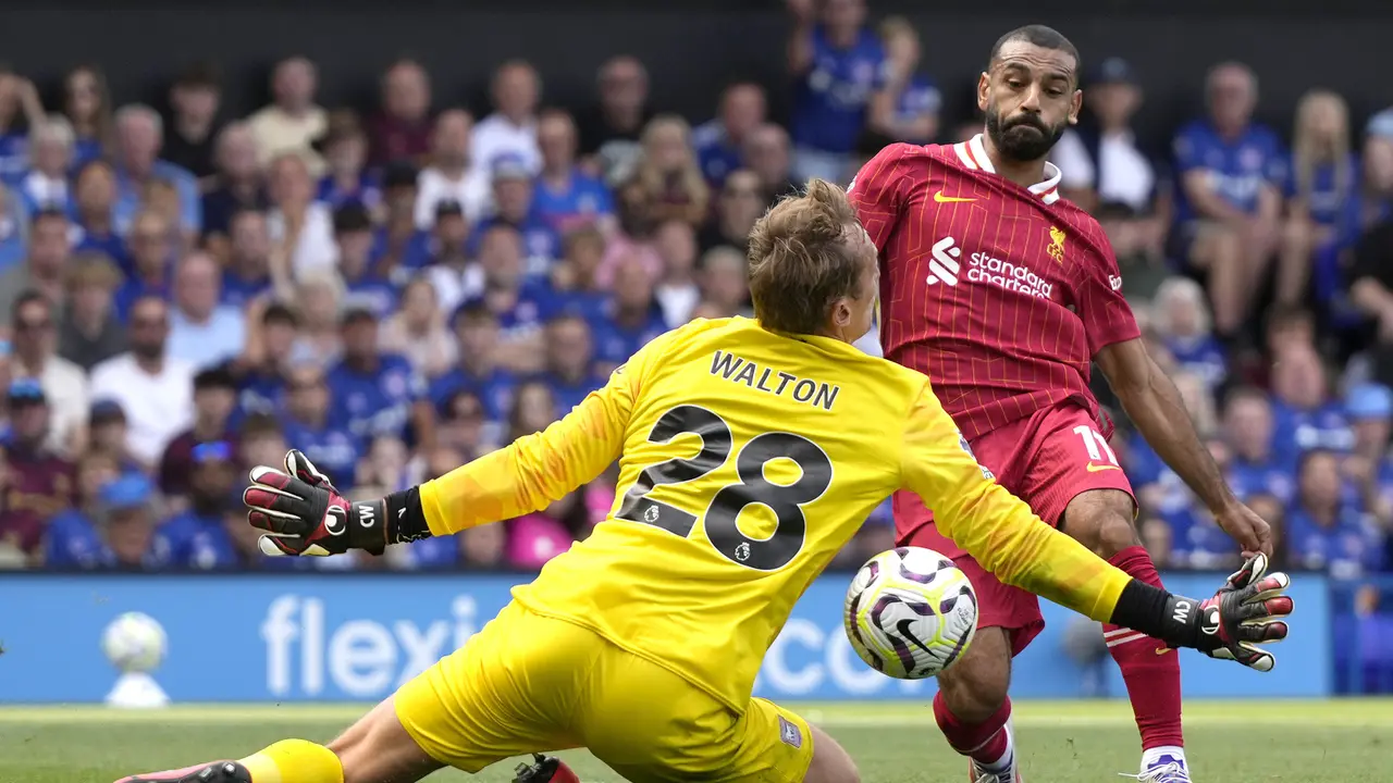 Foto: Cetak Gol pada Laga Perdana Liverpool di Premier League Musim 2024/2025, Mohamed Salah Patahkan Rekor Alan Shearer