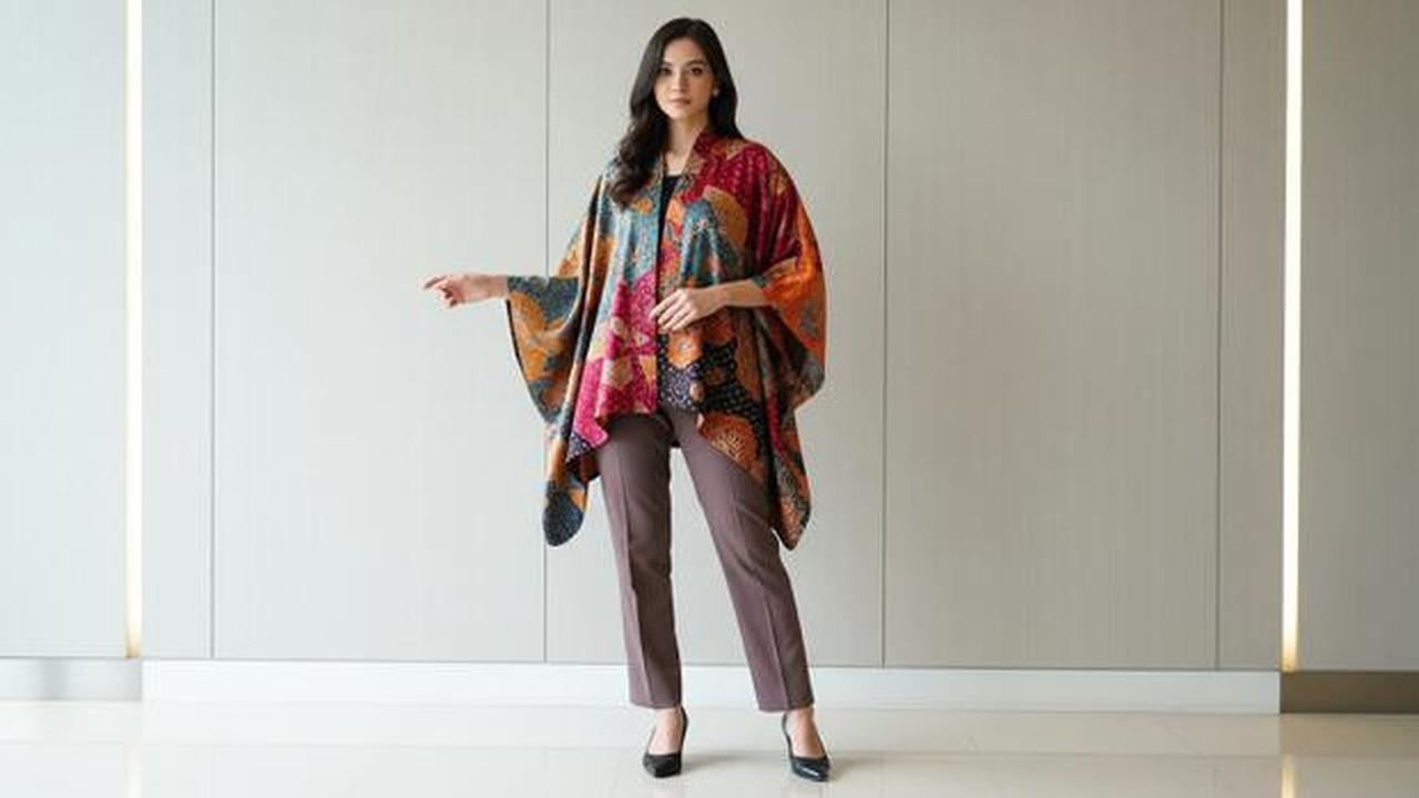 8 Contoh Model Atasan Batik Kimono Wanita 2025, Tampil Stylish dan Modern