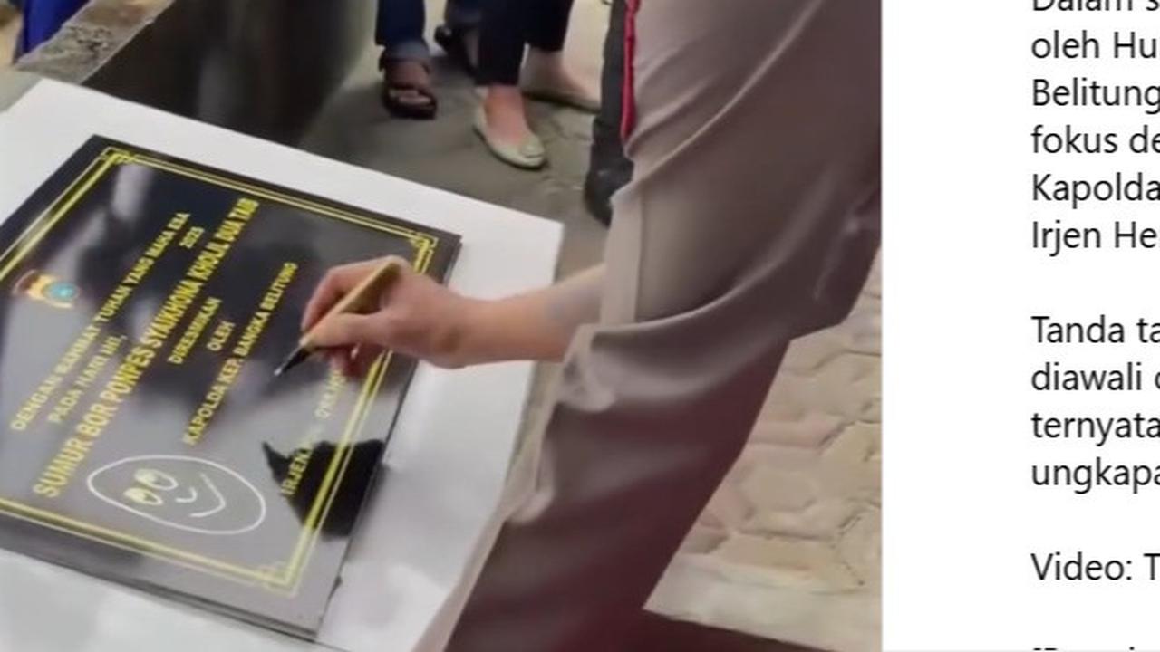 Kapolda Babel tanda tangan pakai emot senyum
