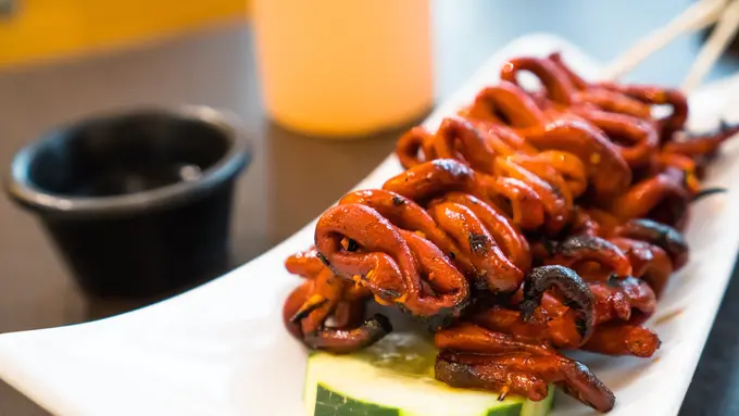 usus ayam bumbu rujak