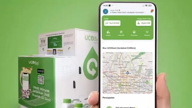 Menemukan UCOllect Box dapat terdeteksi melalui ponsel dengan mendownload aplikasi UCollect