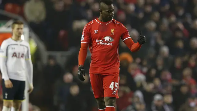 Bekuk Tottenham 3-2, Balotelli Pahlawan Kemenangan Liverpool