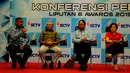 Suasana konferensi pers ajang Liputan6 Awards 2015 di SCTV Tower, Senayan City, Jakarta, Selasa (12/5/2015). Malam Puncak Penganugerahan Liputan6 Awards akan berlangsung pada 20 Mei mendatang di Studio 6 Emtek City. (Liputan6.com/Faisal R Syam)