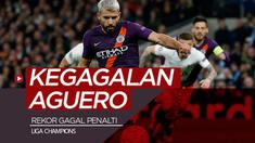 Berita video striker Manchester City, Sergio Aguero, ternyata punya rekor kegagalan dalam eksekusi penalti mencapai 6 kali di Liga Champions.