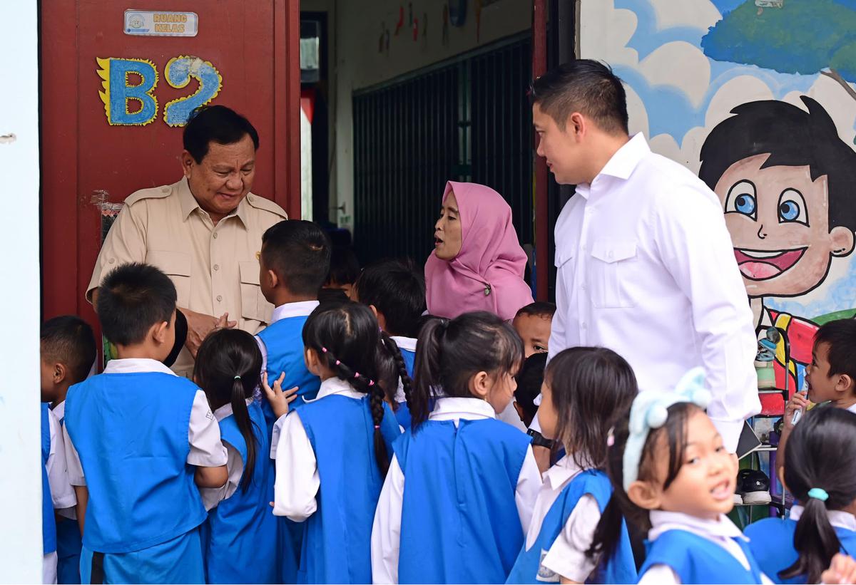 prabowo cek makan bergizi gratis di jakarta timur