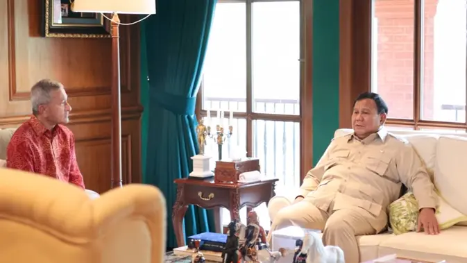Momen Menlu Singapura Mendadak Temui Prabowo di Hambalang
