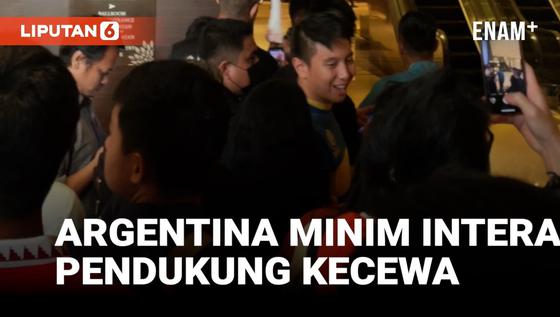 VIDEO: Pemain Timnas Argentina Dijaga Ketat, Pendukung Kecewa