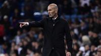 1. Misi Besar Zinedine Zidane - Zidane tidak akan berbicara banyak hingga La Liga musim 2018/19 berakhir. Kegagalan demi kegagalan dari pelatih sebelumnya membuat Real Madrid harus realistis. (AFP/Oli Scarff)