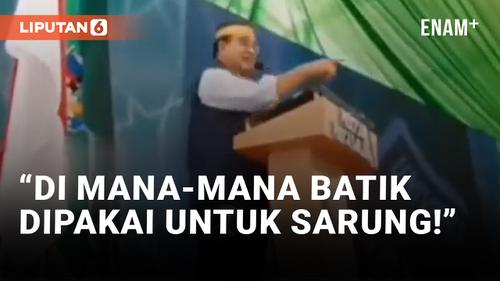 VIDEO: Anies Baswedan Dihujat Ruhut Sitompul Gegara Masalah Batik