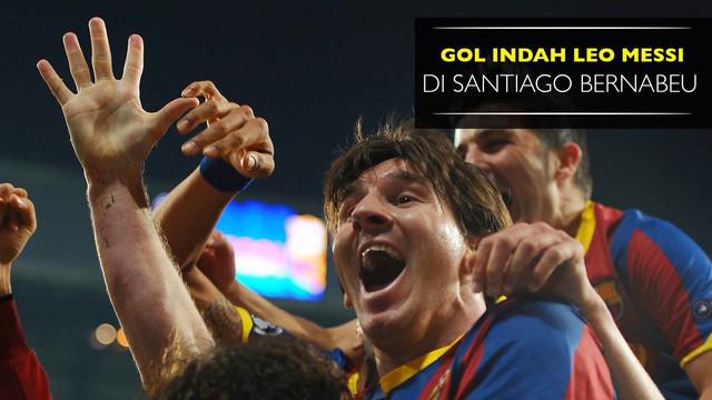 Seperti apa gol indah Lionel Messi saat bertandang ke Santiago Bernabeu? Simak video ini