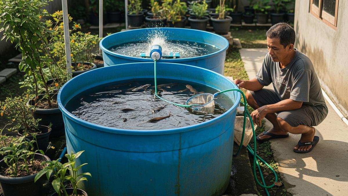 9 Tips Ternak Ikan Patin Menggunakan Tangki Air Bekas, Solusi Budidaya Hemat untuk Lahan Sempit