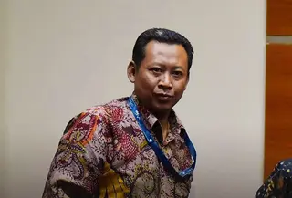 Mantan Direktur Penuntutan KPK Fitroh Rohcahyanto mendaftar seleksi calon pimpinan Komisi Pemberantasan Korupsi (Capim KPK). (Istimewa)