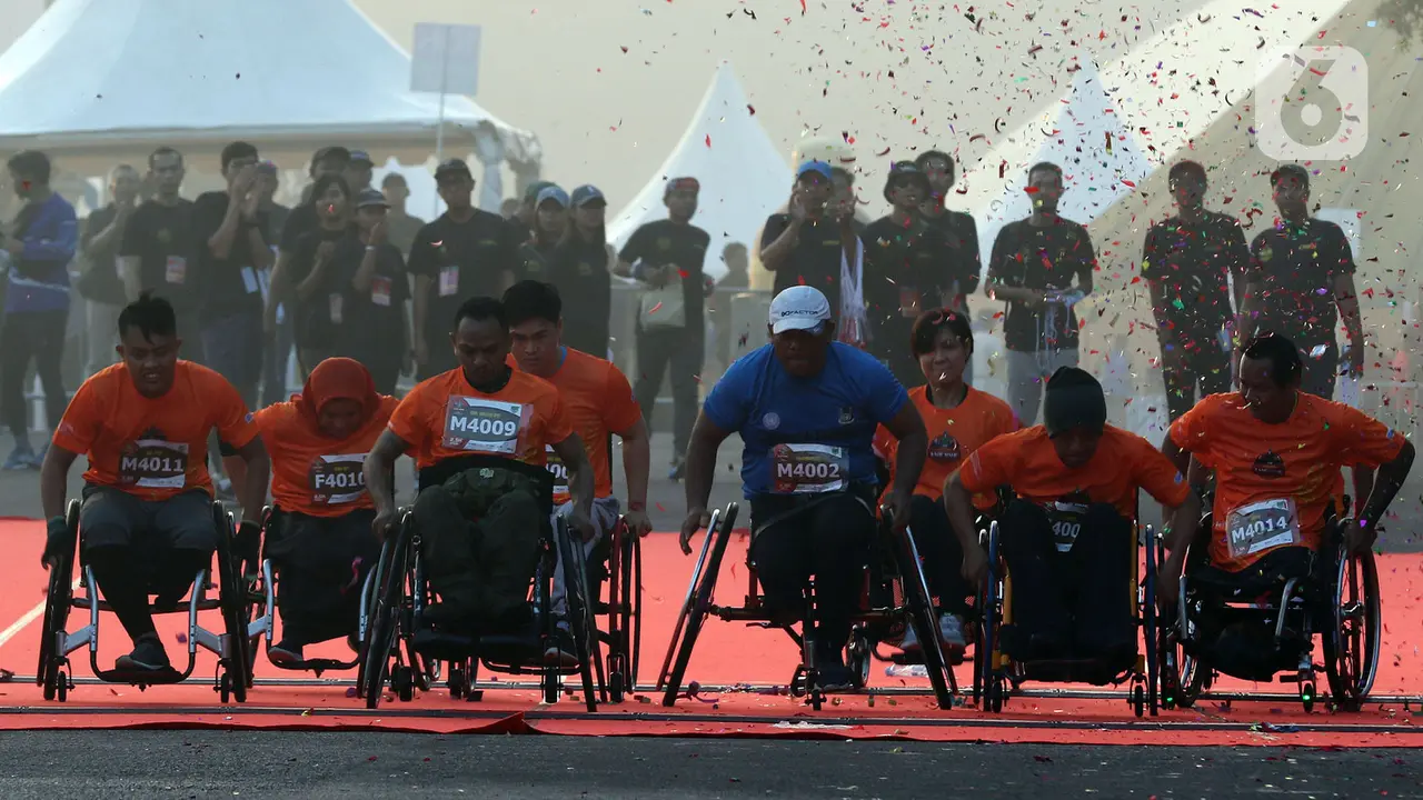 Pengguna Kursi Roda di Lo Gue Run 2020