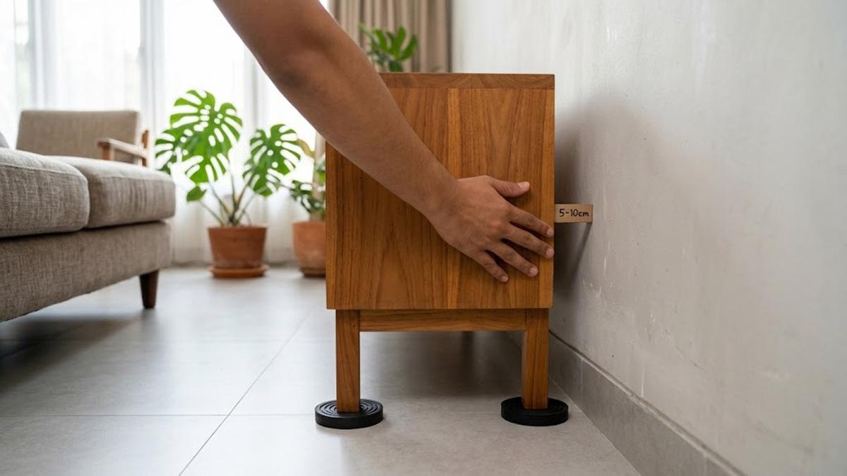 Cara Mencegah Furnitur Kayu di Rumah Cepat Lapuk Akibat Kelembapan Udara (AI Generated)