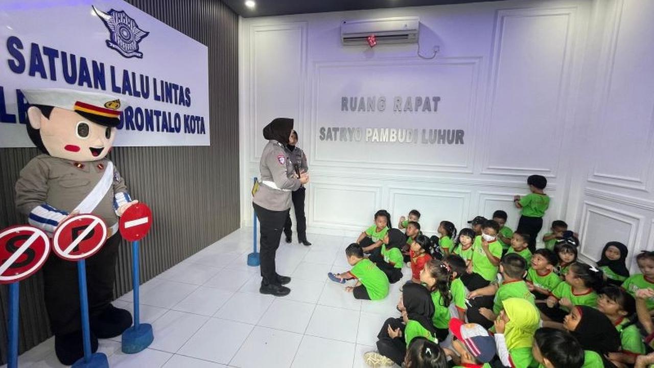 Satlantas Polresta Gorontalo Intensifkan Edukasi Lalu Lintas Anak Usia Dini untuk Masa Depan Tertib