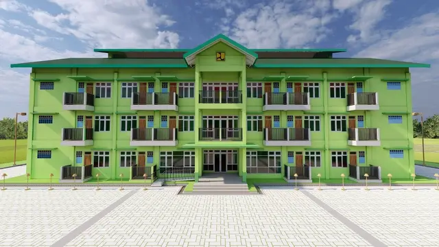 Kementerian PUPR membangun rusun mahasiswa di Universitas Abulyatama, Aceh Besar, Aceh senilai Rp 12,74 miliar. (Dok Kementerian PUPR)