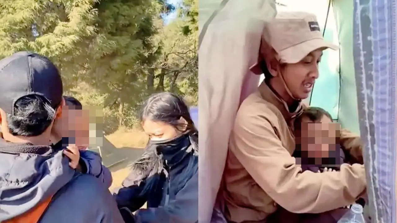 Balita Menangis Sendirian di Tenda Gunung Prau, Ditinggal Orang Tua Mendaki