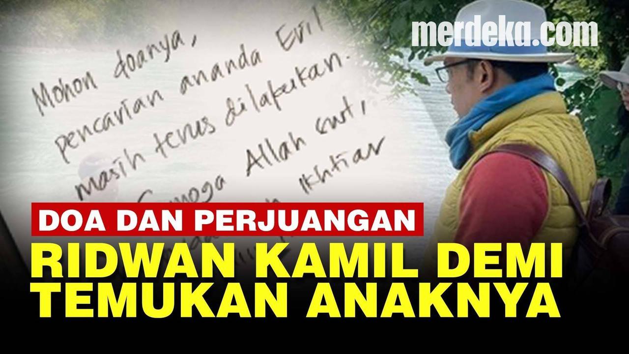VIDEO: Pencarian Eril Semakin Mengerucut, Ini Potret Perjuangan Ridwan Kamil di Swiss