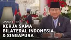Presiden Prabowo Subianto menerima kunjungan Perdana Menteri Singapura Lawrence Wong. Hasil pertemuan ada 26 kesepakatan atau kerja sama yang diteken oleh Indonesia dan Singapura.