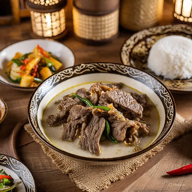Opor Daging Sapi Putih yang Gurih dan Lembut