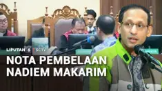 Mantan Mendikbudristek, Nadiem Makarim, menyampaikan pleidoi atau nota pembelaan, atas dakwaan kasus dugaan korupsi pengadaan Chromebook. Kuasa Hukum yakin Hakim akan memvonis bebas Nadiem.