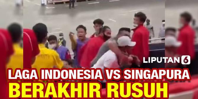 VIDEO: Pemain Indonesia Jadi Korban Rasisme Pendukung Timnas Singapura di Piala AFF