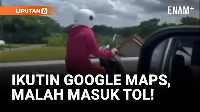 VIDEO: Terjadi Lagi! Pemudik Sepeda Motor Masuk Tol