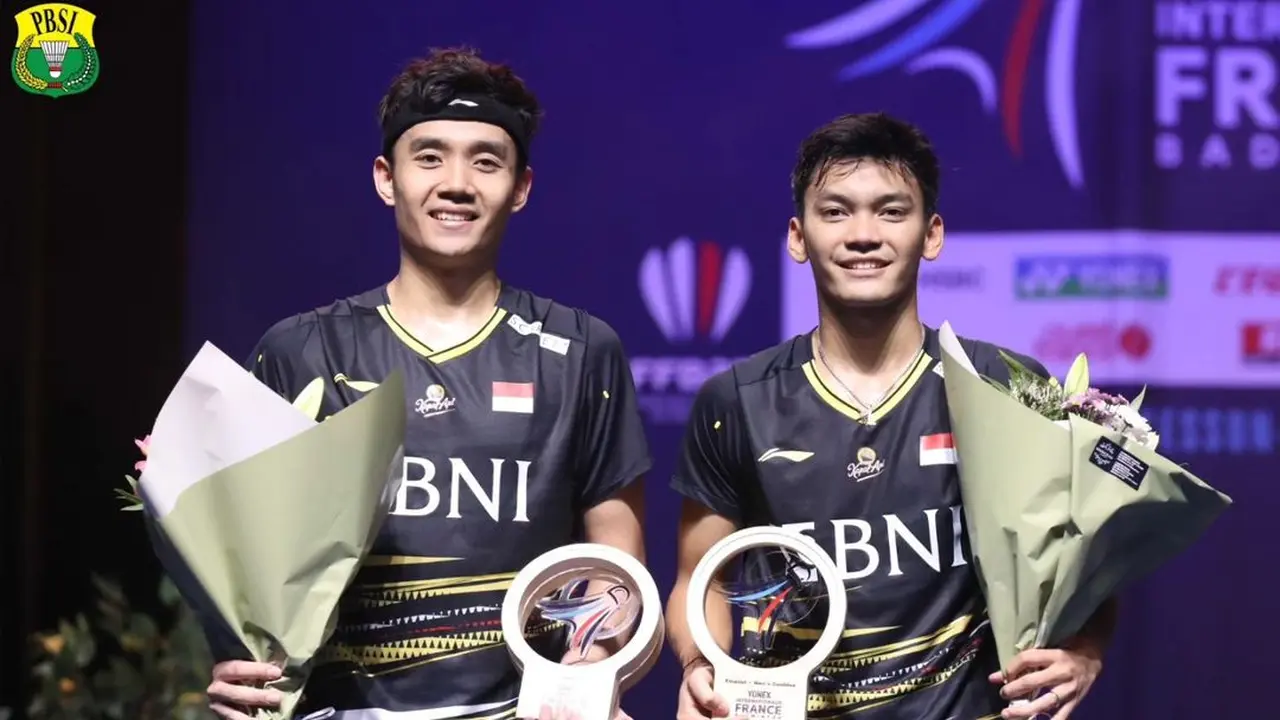 Ganda putra Muhammad Shohibul Fikri dan Bagas Maulana berjuang di Prancis Terbuka tahun ini. (Foto: Dok. Instagram @jokowi)