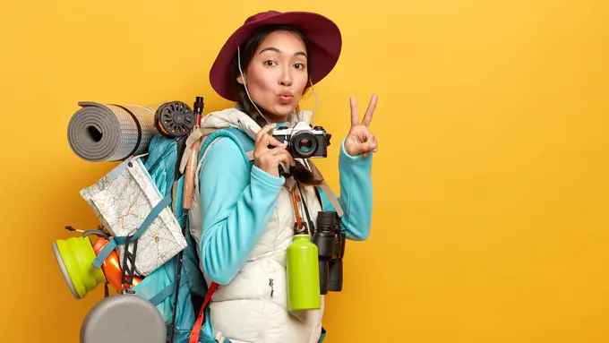 perempuan liburan mudik