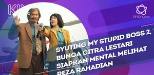 Persiapan Reza Rahadian dan Bunga Citra Lestari syuting film My Stupid Boss 2.