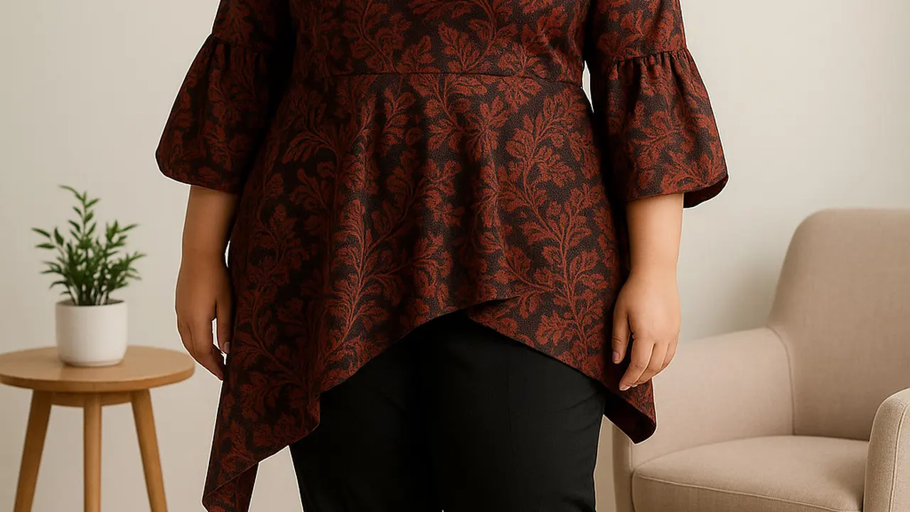Inspirasi Model Batik Peplum untuk Big Size/via ChatGPT